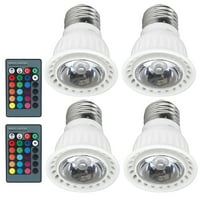 LED прожектор, пластмаса 40WRGB Аксесоар за дистанционно управление на лампата 85‑265V E27, бяло