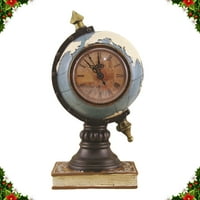 Rosarivae Globe Shape Clock Desktop смола Декорация Creative Clock Обучение Начало