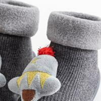 Tejiojio снежни дрехи Подаръци Коледни зимни плюшени бебешки обувки за малко дете 0- години бебешки чорапи обувки мъже и жени на закрито обувки не пускат