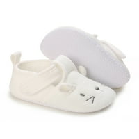 Bellella Newborn Crib Shoes Prewalker Moccasin обувки Небрежно първите пешеходци Неплъзгащи се апартаменти Разходки Уайт 18-24 месеца