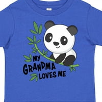 Inktastic моята баба ме обича- сладък панда подарък за малко дете или тениска за момиче